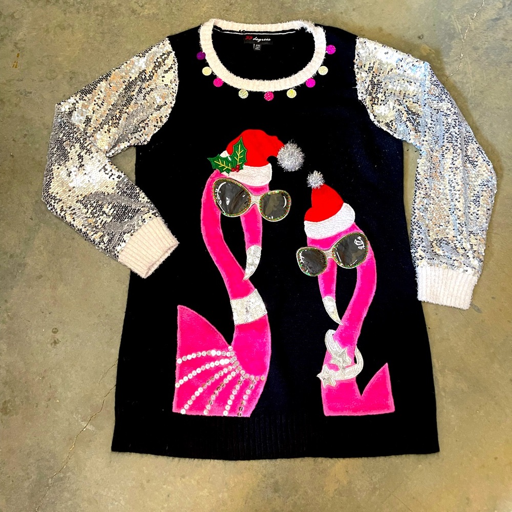 Flamingo Christmas Sweater